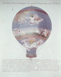 Expérience de ballon des frères Montgolfier à Lyon, 19 janvier 1784, c.1784